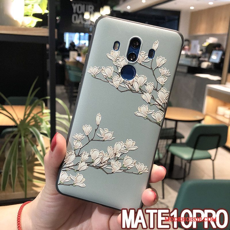 Hoesje Huawei Mate 10 Pro Zacht Telefoon Hanger, Hoes Huawei Mate 10 Pro Zakken Geel Nieuw