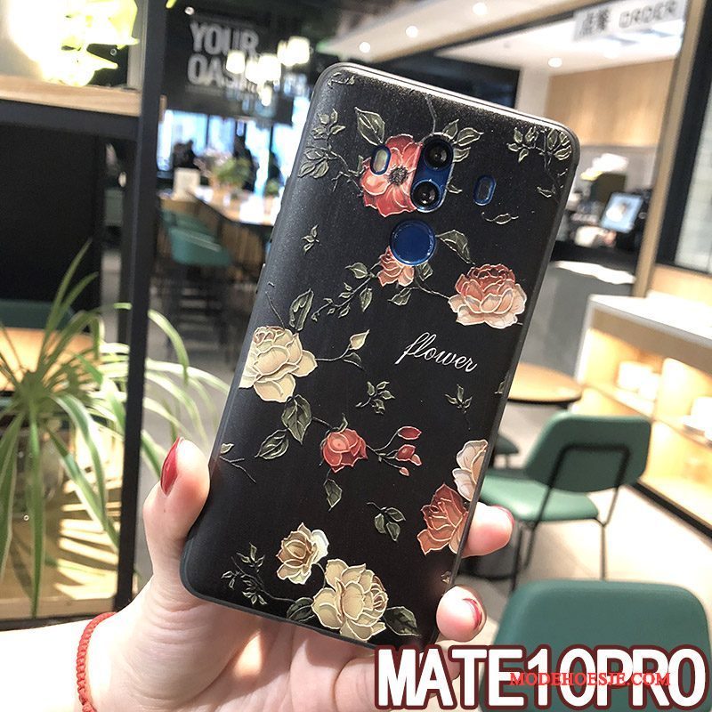 Hoesje Huawei Mate 10 Pro Zacht Telefoon Hanger, Hoes Huawei Mate 10 Pro Zakken Geel Nieuw