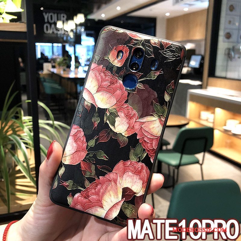 Hoesje Huawei Mate 10 Pro Zacht Telefoon Hanger, Hoes Huawei Mate 10 Pro Zakken Geel Nieuw