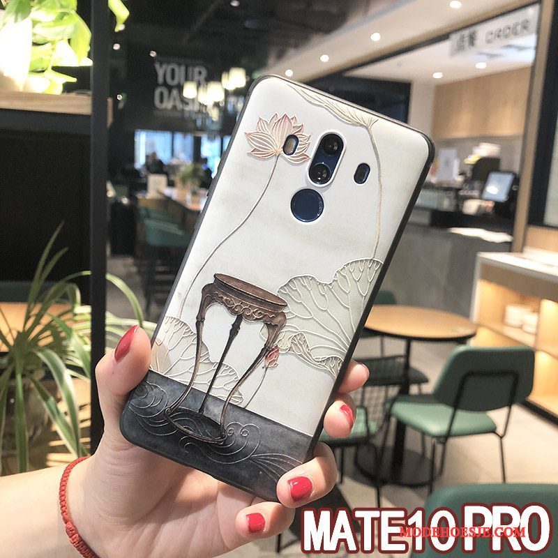 Hoesje Huawei Mate 10 Pro Zacht Telefoon Hanger, Hoes Huawei Mate 10 Pro Zakken Geel Nieuw