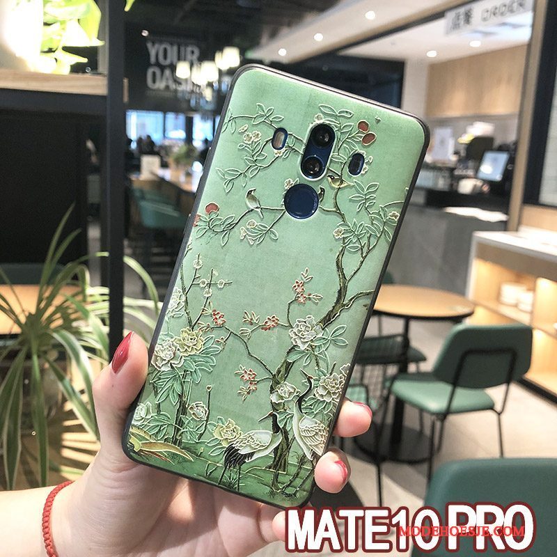 Hoesje Huawei Mate 10 Pro Zacht Telefoon Hanger, Hoes Huawei Mate 10 Pro Zakken Geel Nieuw