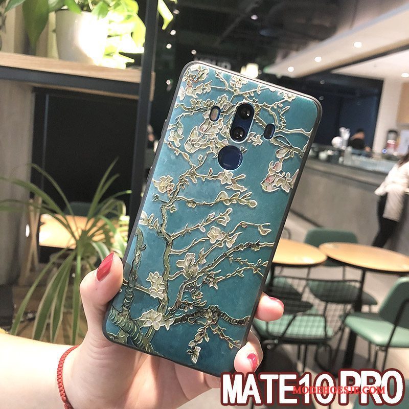 Hoesje Huawei Mate 10 Pro Zacht Telefoon Hanger, Hoes Huawei Mate 10 Pro Zakken Geel Nieuw