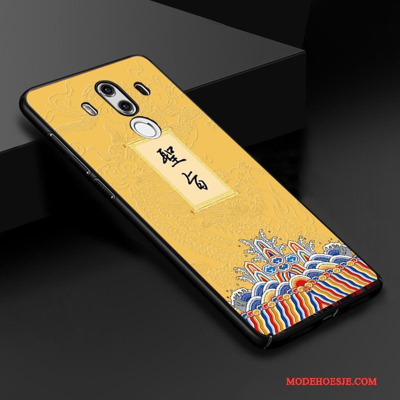 Hoesje Huawei Mate 10 Pro Zakken Chinese Stijl Pas, Hoes Huawei Mate 10 Pro Kleur Anti-fall Driedimensionaal