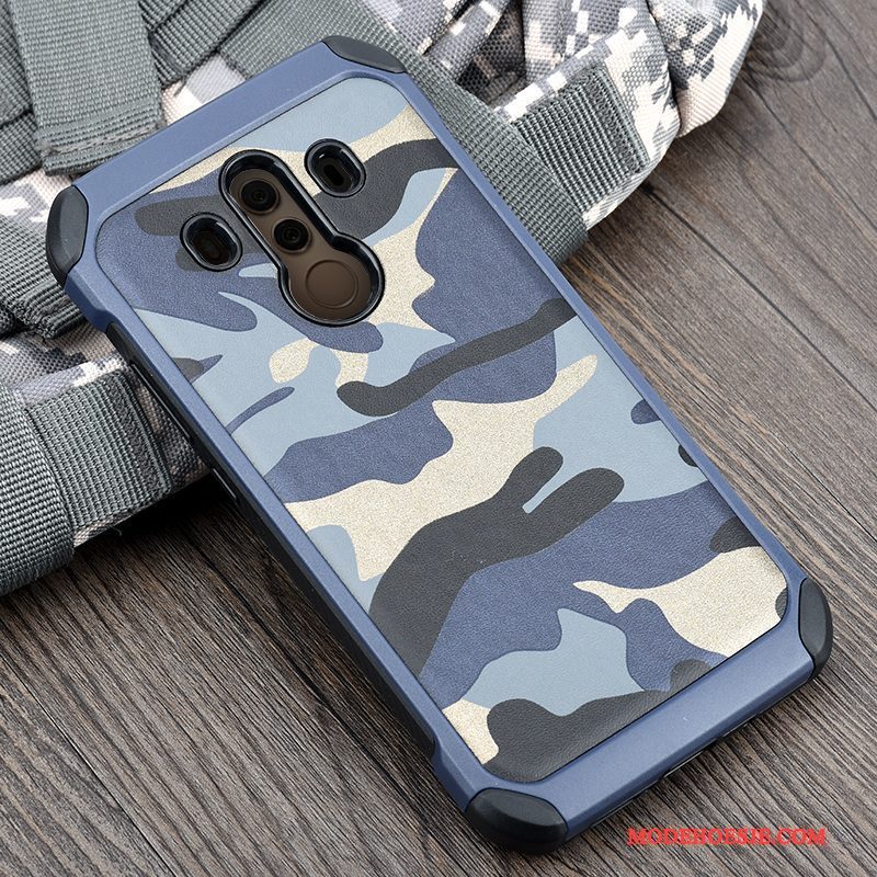 Hoesje Huawei Mate 10 Pro Zakken Groen Anti-fall, Hoes Huawei Mate 10 Pro Siliconen Camouflagetelefoon