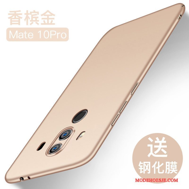 Hoesje Huawei Mate 10 Pro Zakken Schrobben Anti-fall, Hoes Huawei Mate 10 Pro Siliconen Zwart Dun