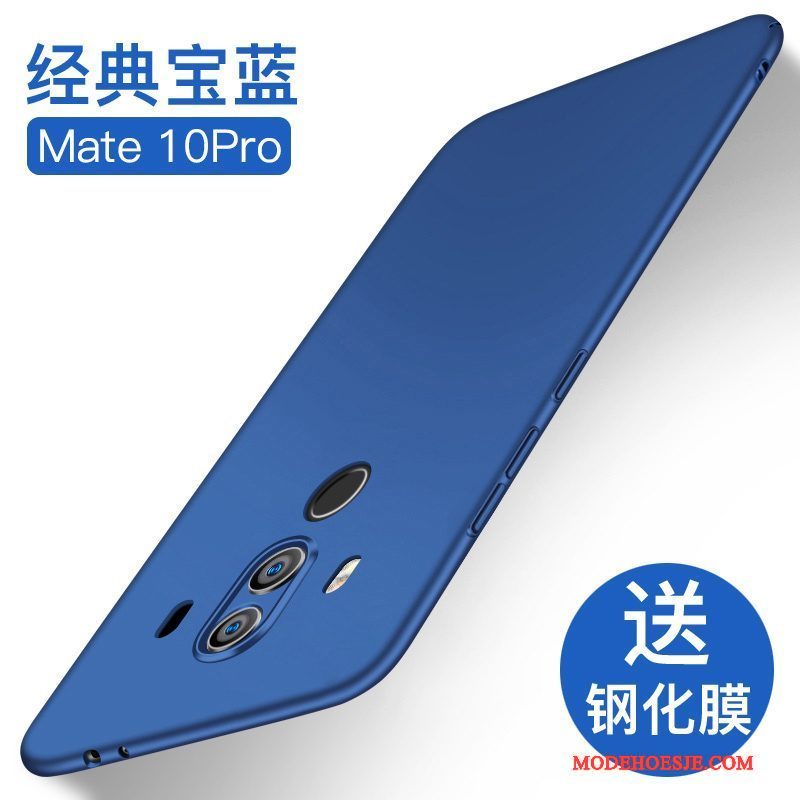 Hoesje Huawei Mate 10 Pro Zakken Schrobben Anti-fall, Hoes Huawei Mate 10 Pro Siliconen Zwart Dun