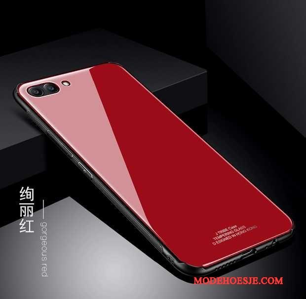 Hoesje Huawei Mate 10 Pro Zakken Telefoon Anti-fall, Hoes Huawei Mate 10 Pro Scheppend Roze Gehard Glas