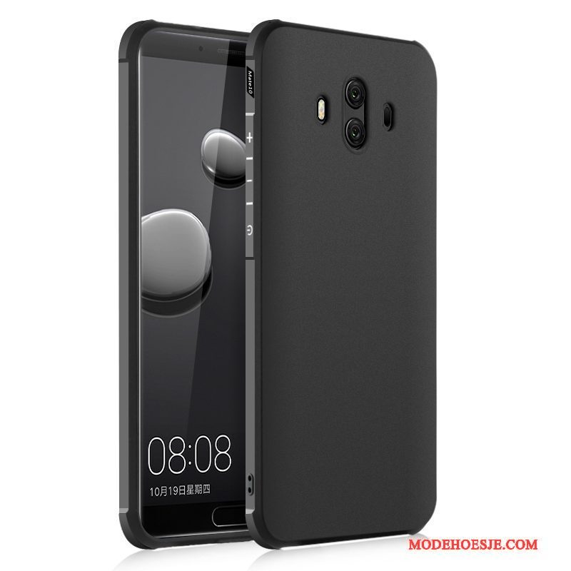 Hoesje Huawei Mate 10 Scheppend Anti-fall Zwart, Hoes Huawei Mate 10 Siliconen Persoonlijk Trend