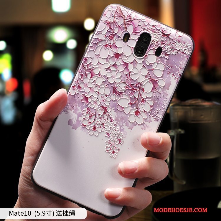 Hoesje Huawei Mate 10 Scheppend Duntelefoon, Hoes Huawei Mate 10 Zakken Groen Anti-fall