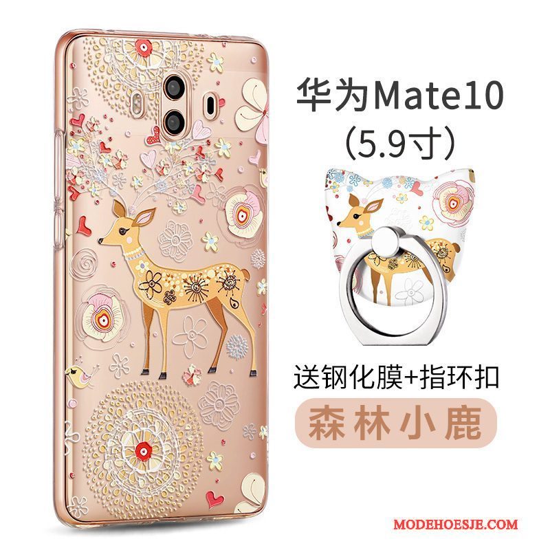 Hoesje Huawei Mate 10 Scheppend Persoonlijktelefoon, Hoes Huawei Mate 10 Zakken Roze Anti-fall