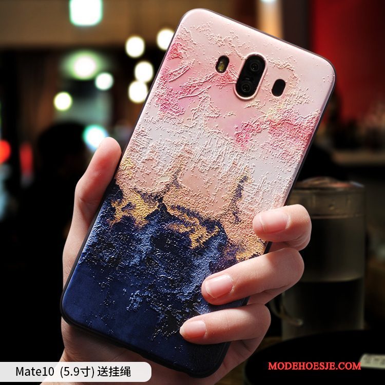 Hoesje Huawei Mate 10 Siliconen Telefoon Roze, Hoes Huawei Mate 10 Zacht Persoonlijk Anti-fall