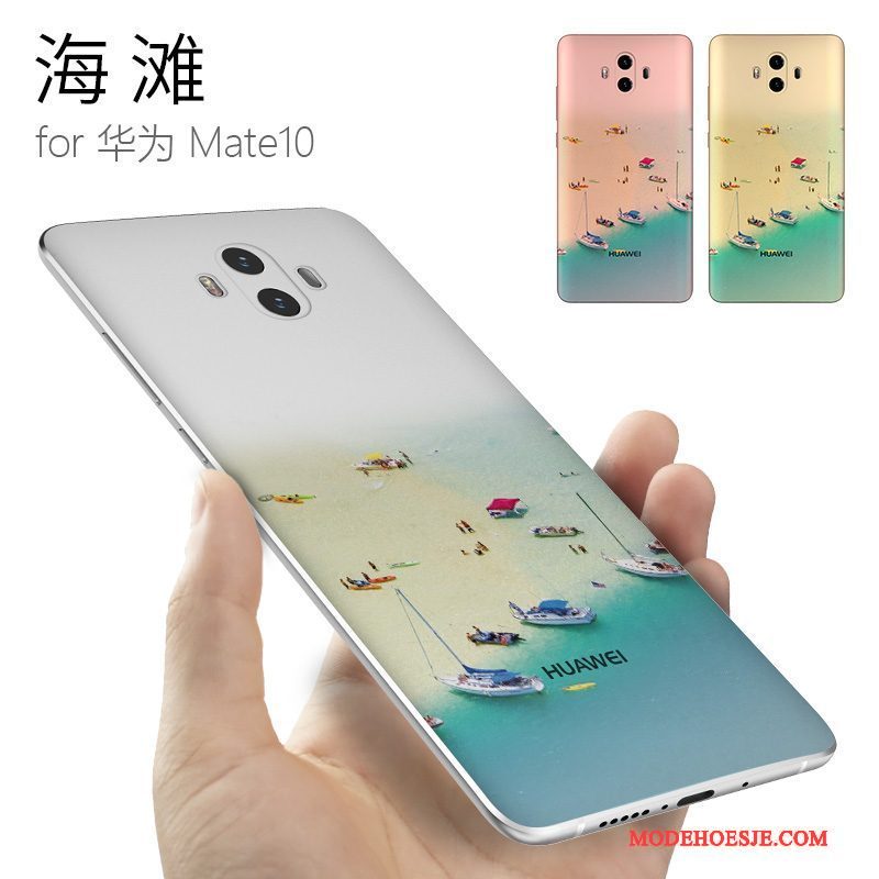 Hoesje Huawei Mate 10 Siliconen Trendy Merktelefoon, Hoes Huawei Mate 10 Zacht Chinese Stijl Anti-fall