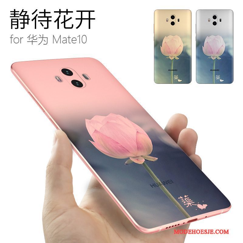 Hoesje Huawei Mate 10 Siliconen Trendy Merktelefoon, Hoes Huawei Mate 10 Zacht Chinese Stijl Anti-fall