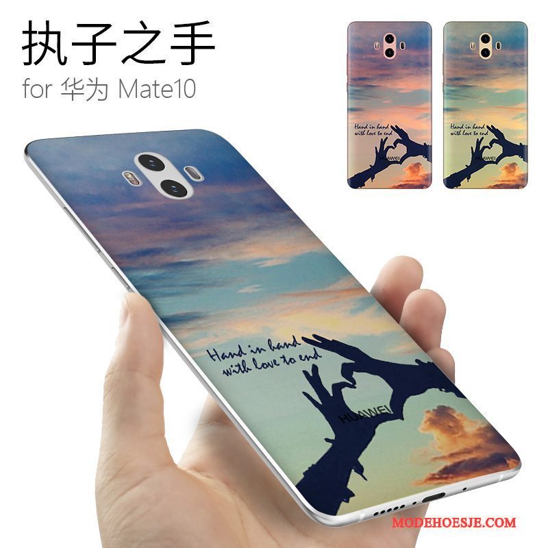 Hoesje Huawei Mate 10 Siliconen Trendy Merktelefoon, Hoes Huawei Mate 10 Zacht Chinese Stijl Anti-fall