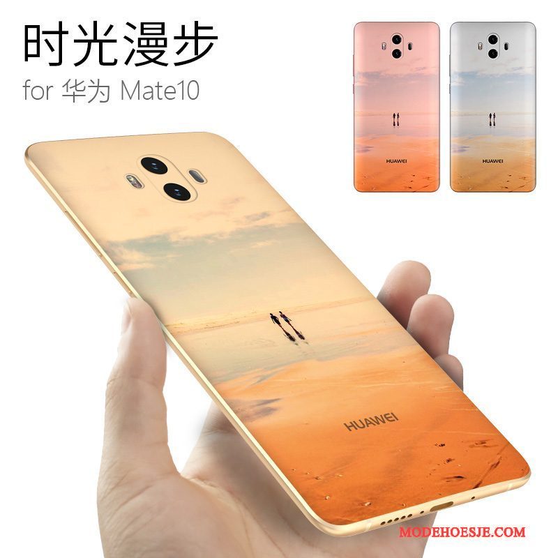 Hoesje Huawei Mate 10 Siliconen Trendy Merktelefoon, Hoes Huawei Mate 10 Zacht Chinese Stijl Anti-fall