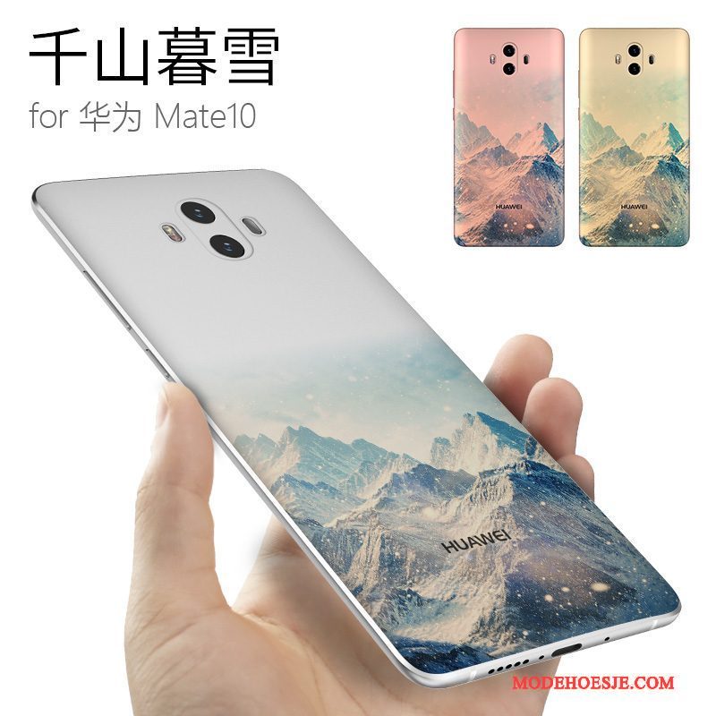 Hoesje Huawei Mate 10 Siliconen Trendy Merktelefoon, Hoes Huawei Mate 10 Zacht Chinese Stijl Anti-fall