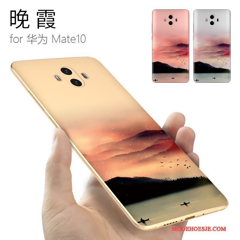 Hoesje Huawei Mate 10 Siliconen Trendy Merktelefoon, Hoes Huawei Mate 10 Zacht Chinese Stijl Anti-fall