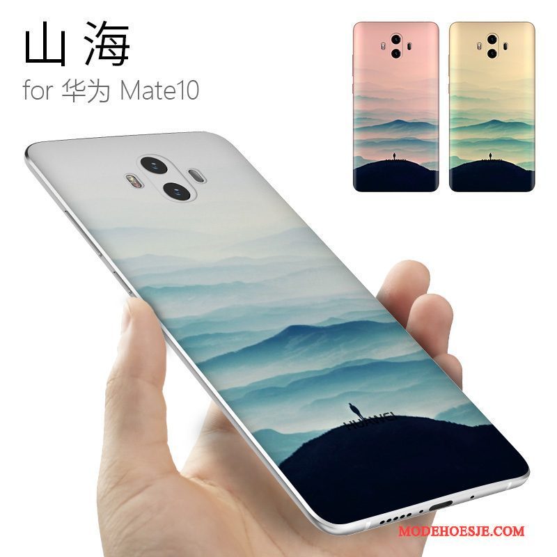 Hoesje Huawei Mate 10 Siliconen Trendy Merktelefoon, Hoes Huawei Mate 10 Zacht Chinese Stijl Anti-fall
