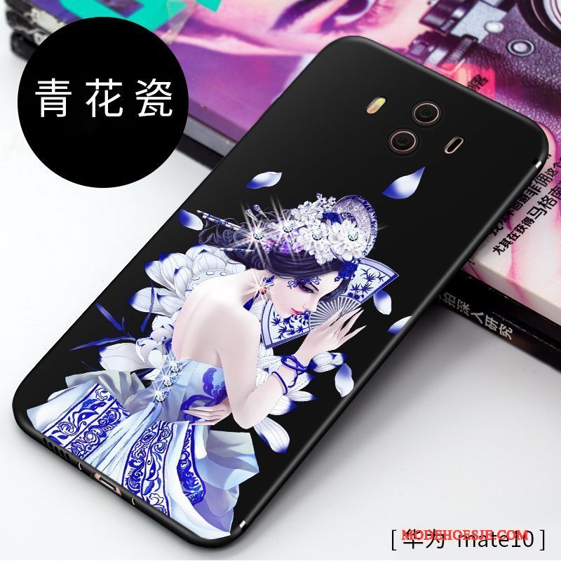 Hoesje Huawei Mate 10 Strass Telefoon Anti-fall, Hoes Huawei Mate 10 Zakken Rood Persoonlijk