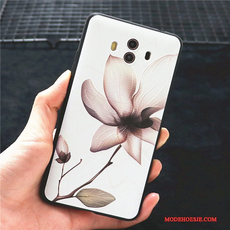 Hoesje Huawei Mate 10 Zakken Purpertelefoon, Hoes Huawei Mate 10 Siliconen Trend Anti-fall