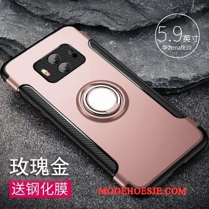Hoesje Huawei Mate 10 Zakken Roodtelefoon, Hoes Huawei Mate 10 Bescherming Dun Anti-fall