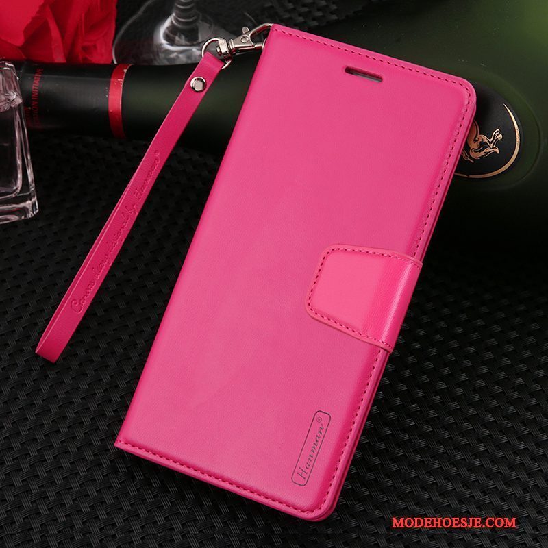 Hoesje Huawei Mate 10 Zakken Telefoon Hanger, Hoes Huawei Mate 10 Folio Anti-fall Roze