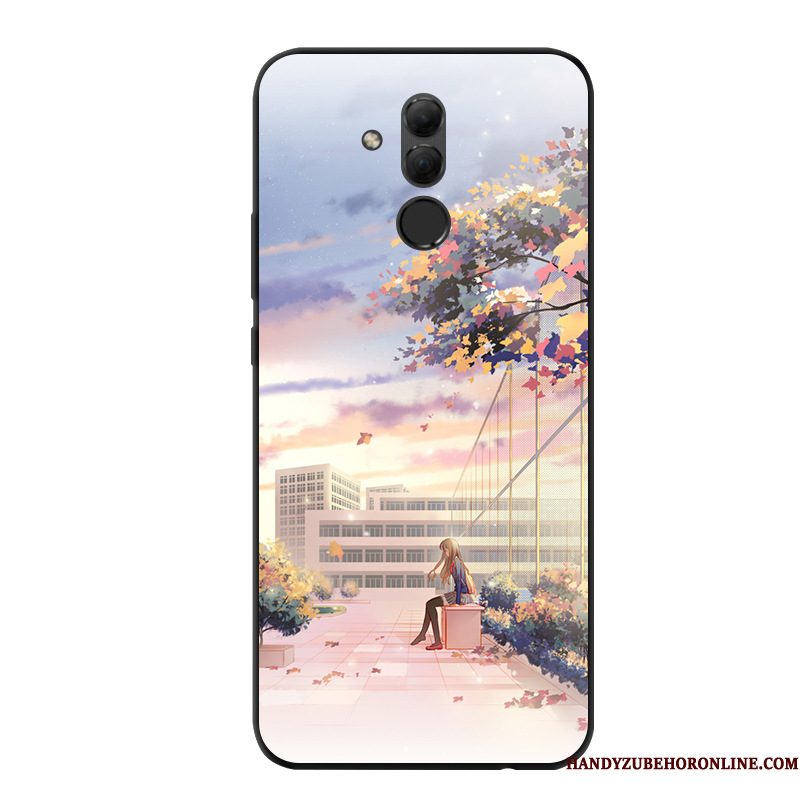 Hoesje Huawei Mate 20 Lite Zacht Telefoon Jeugd, Hoes Huawei Mate 20 Lite Bescherming Groen Anti-fall