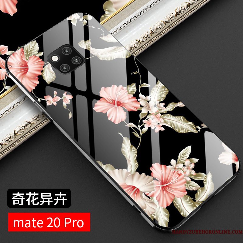 Hoesje Huawei Mate 20 Pro Zakken Zwarttelefoon, Hoes Huawei Mate 20 Pro Mode Anti-fall Trendy Merk