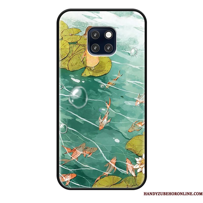 Hoesje Huawei Mate 20 Rs Bescherming Groen Chinese Stijl, Hoes Huawei Mate 20 Rs Persoonlijk Eenvoudige