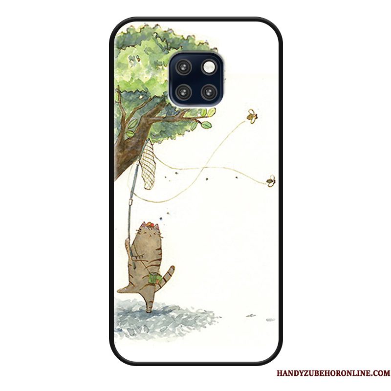 Hoesje Huawei Mate 20 Rs Spotprent Telefoon Wit, Hoes Huawei Mate 20 Rs Bescherming Groen Anti-fall