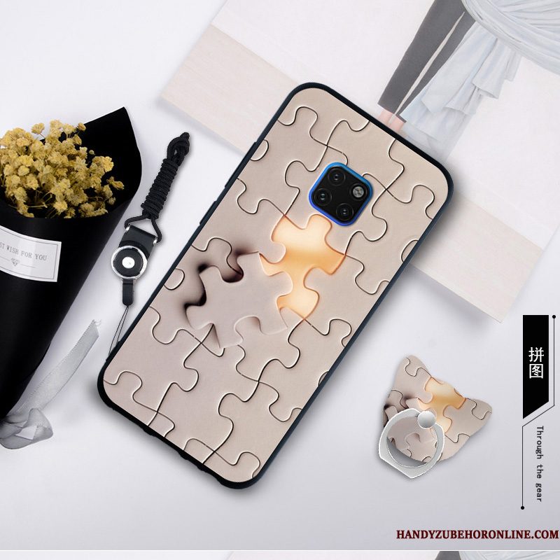 Hoesje Huawei Mate 20 Rs Zacht Wit Anti-fall, Hoes Huawei Mate 20 Rs Bescherming Trendtelefoon