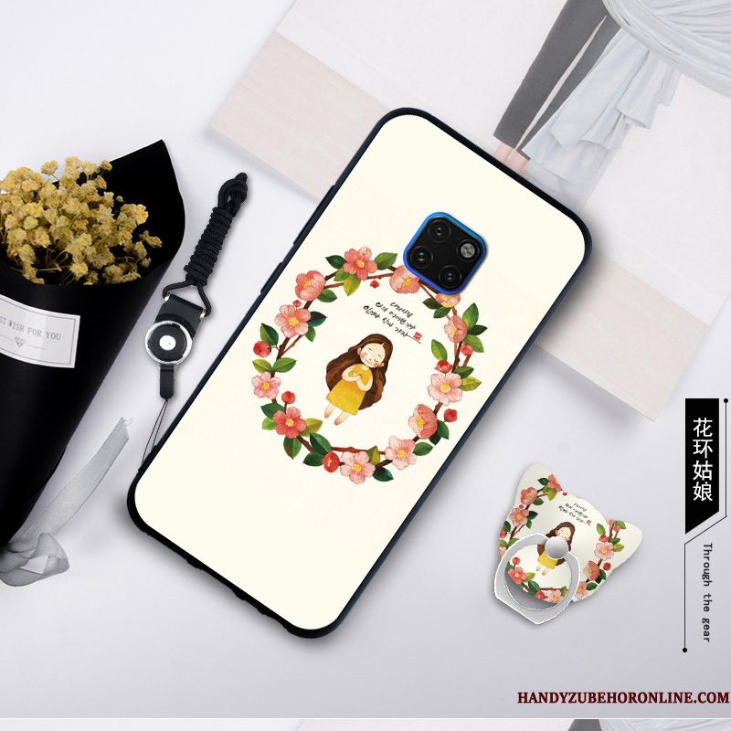 Hoesje Huawei Mate 20 Rs Zacht Wit Anti-fall, Hoes Huawei Mate 20 Rs Bescherming Trendtelefoon