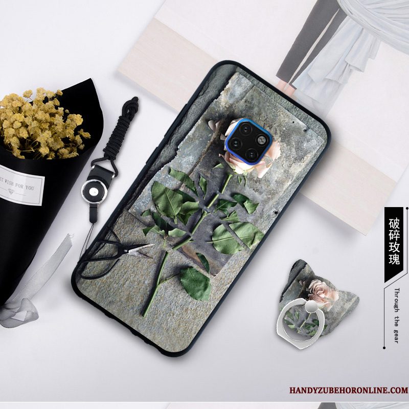 Hoesje Huawei Mate 20 Rs Zacht Wit Anti-fall, Hoes Huawei Mate 20 Rs Bescherming Trendtelefoon