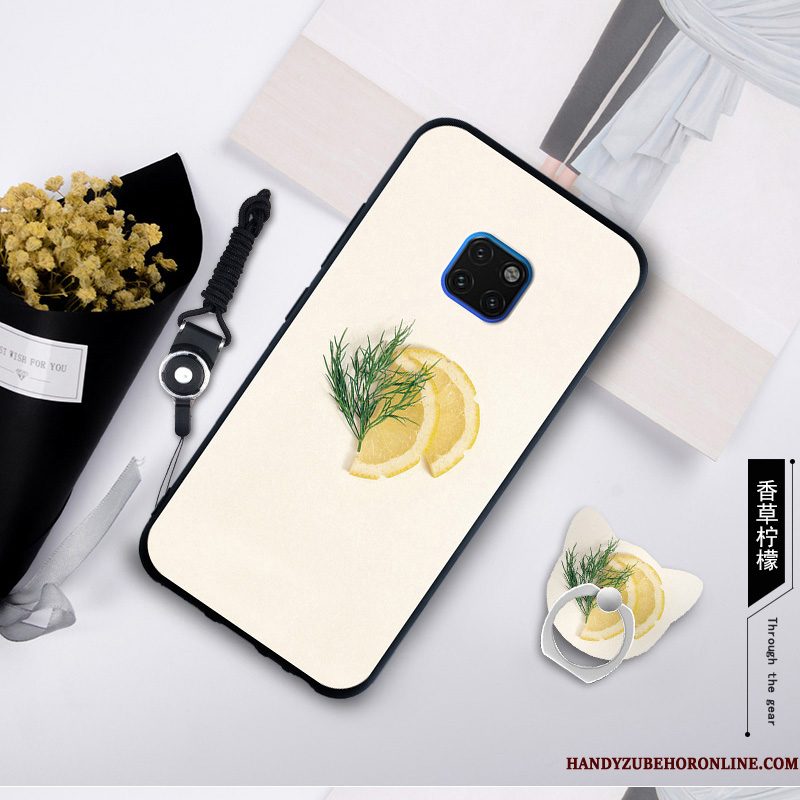 Hoesje Huawei Mate 20 Rs Zacht Wit Anti-fall, Hoes Huawei Mate 20 Rs Bescherming Trendtelefoon