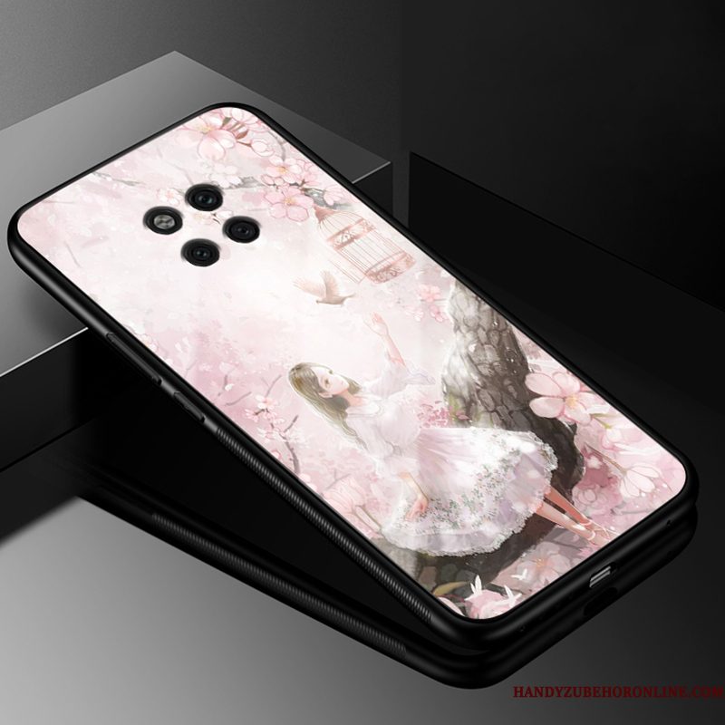 Hoesje Huawei Mate 20 Rs Zakken Glas Hard, Hoes Huawei Mate 20 Rs Zacht Trendy Merk Anti-fall