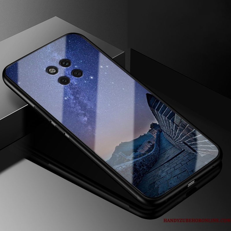 Hoesje Huawei Mate 20 Rs Zakken Glas Hard, Hoes Huawei Mate 20 Rs Zacht Trendy Merk Anti-fall