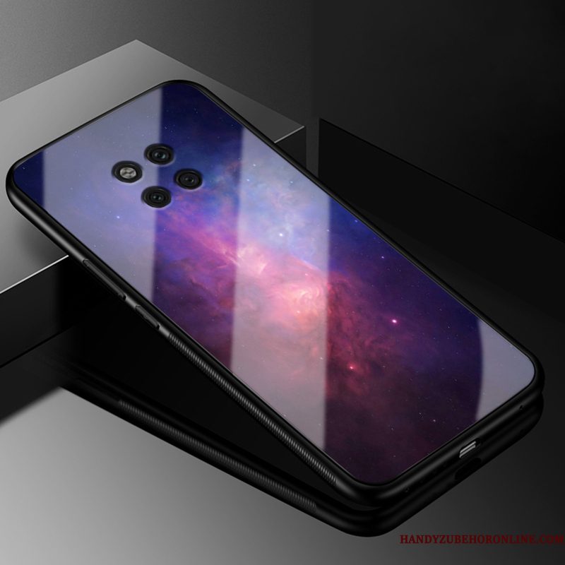 Hoesje Huawei Mate 20 Rs Zakken Glas Hard, Hoes Huawei Mate 20 Rs Zacht Trendy Merk Anti-fall