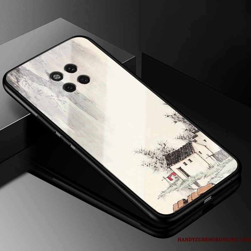 Hoesje Huawei Mate 20 Rs Zakken Glas Hard, Hoes Huawei Mate 20 Rs Zacht Trendy Merk Anti-fall