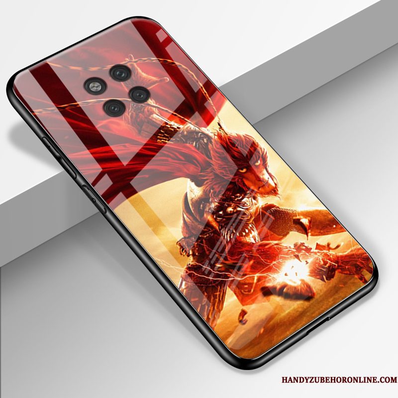 Hoesje Huawei Mate 20 Rs Zakken Rood Schrobben, Hoes Huawei Mate 20 Rs Bescherming Telefoon Glas