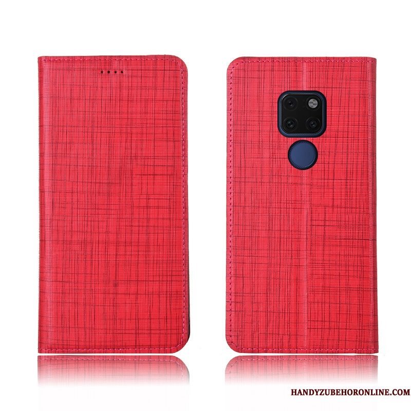 Hoesje Huawei Mate 20 Siliconen Nieuw Rood, Hoes Huawei Mate 20 Zakken Anti-falltelefoon