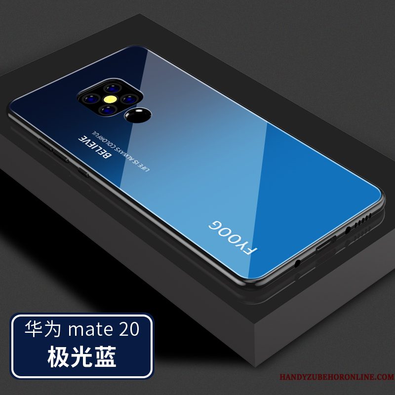 Hoesje Huawei Mate 20 Siliconen Persoonlijk Glas, Hoes Huawei Mate 20 Scheppend Trendy Merktelefoon