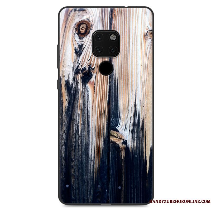 Hoesje Huawei Mate 20 X Geschilderd Blauw Persoonlijk, Hoes Huawei Mate 20 X Bescherming Grote Patroon