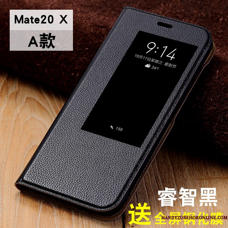 Hoesje Huawei Mate 20 X Siliconen Persoonlijk Dun, Hoes Huawei Mate 20 X Leer Telefoon Anti-fall