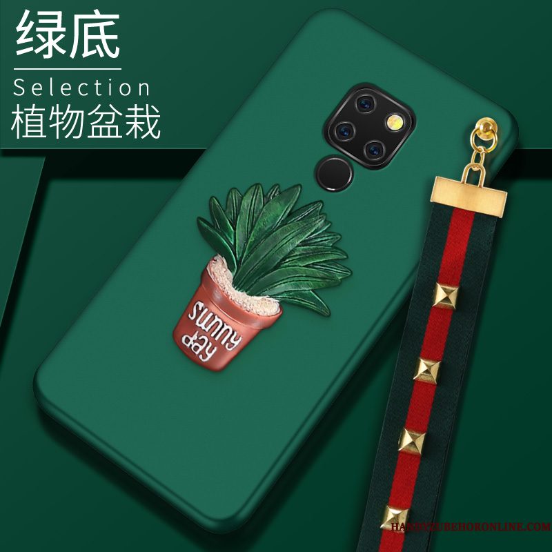 Hoesje Huawei Mate 20 Zacht Hanger Trendy Merk, Hoes Huawei Mate 20 Siliconen Schrobbentelefoon