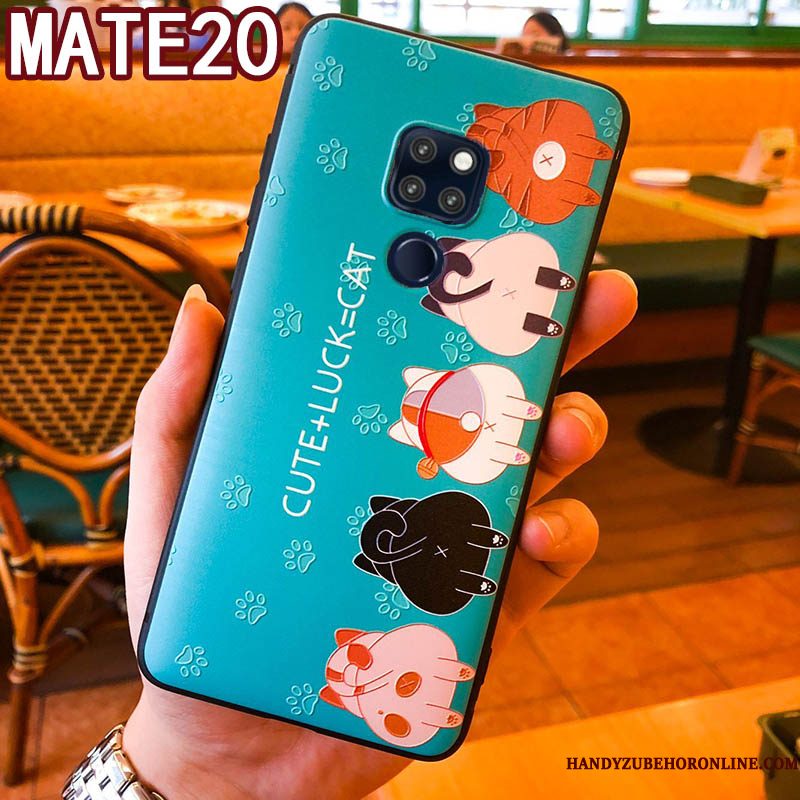 Hoesje Huawei Mate 20 Zakken Anti-fall Eenvoudige, Hoes Huawei Mate 20 Bescherming Hanger Kat