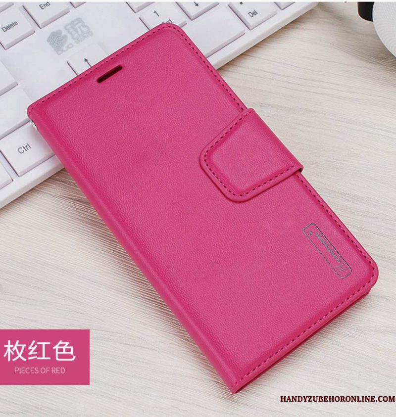 Hoesje Huawei Mate 30 Bescherming Telefoon Roze, Hoes Huawei Mate 30 Folio Hanger Anti-fall