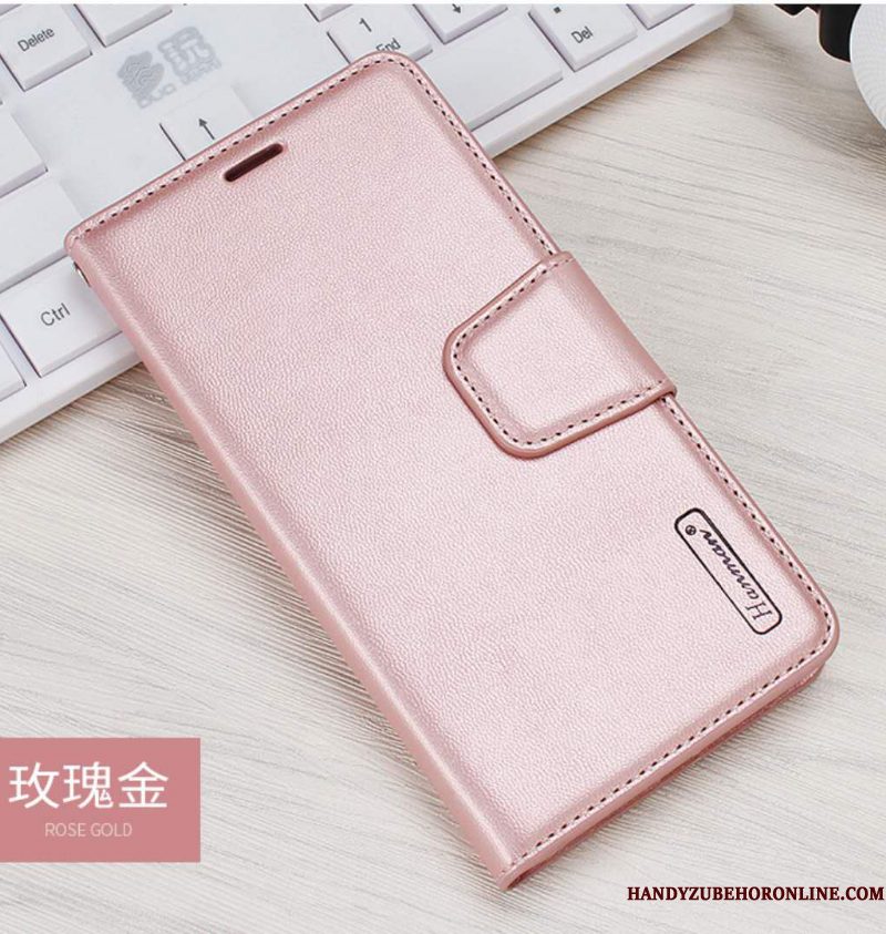 Hoesje Huawei Mate 30 Bescherming Telefoon Roze, Hoes Huawei Mate 30 Folio Hanger Anti-fall