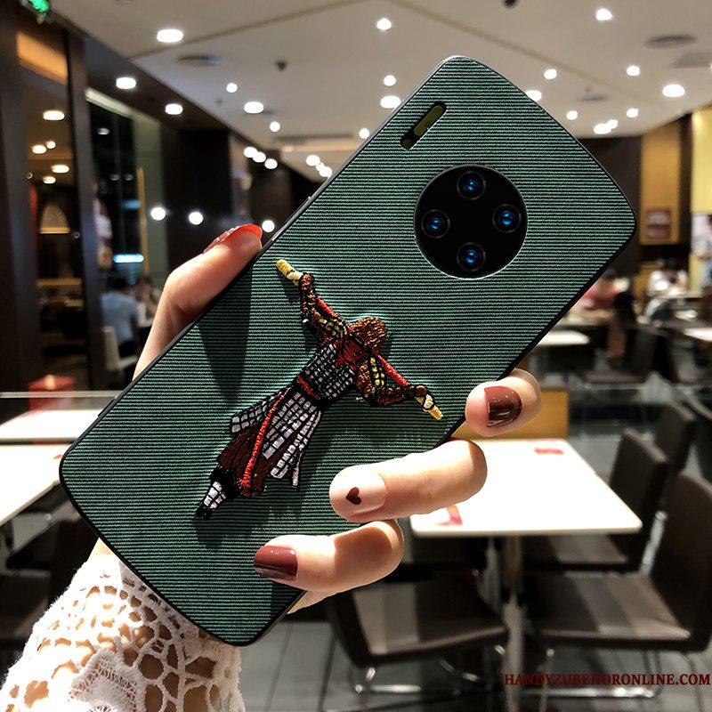 Hoesje Huawei Mate 30 Bescherming Trendy Merk Lovers, Hoes Huawei Mate 30 Scheppend Anti-fall Borduurwerk