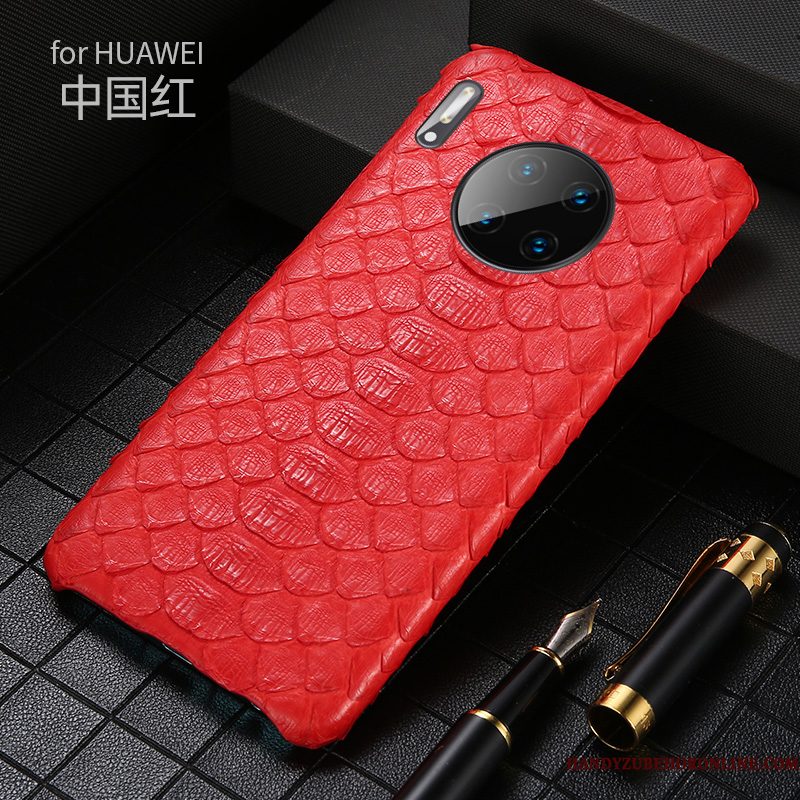 Hoesje Huawei Mate 30 Luxe Anti-fall Patroon, Hoes Huawei Mate 30 Zakken Pas High End