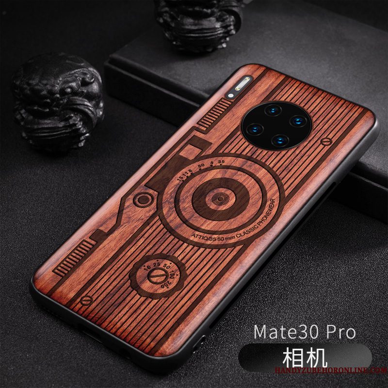 Hoesje Huawei Mate 30 Pro Hout Pas Nieuw, Hoes Huawei Mate 30 Pro Bescherming Originaltelefoon